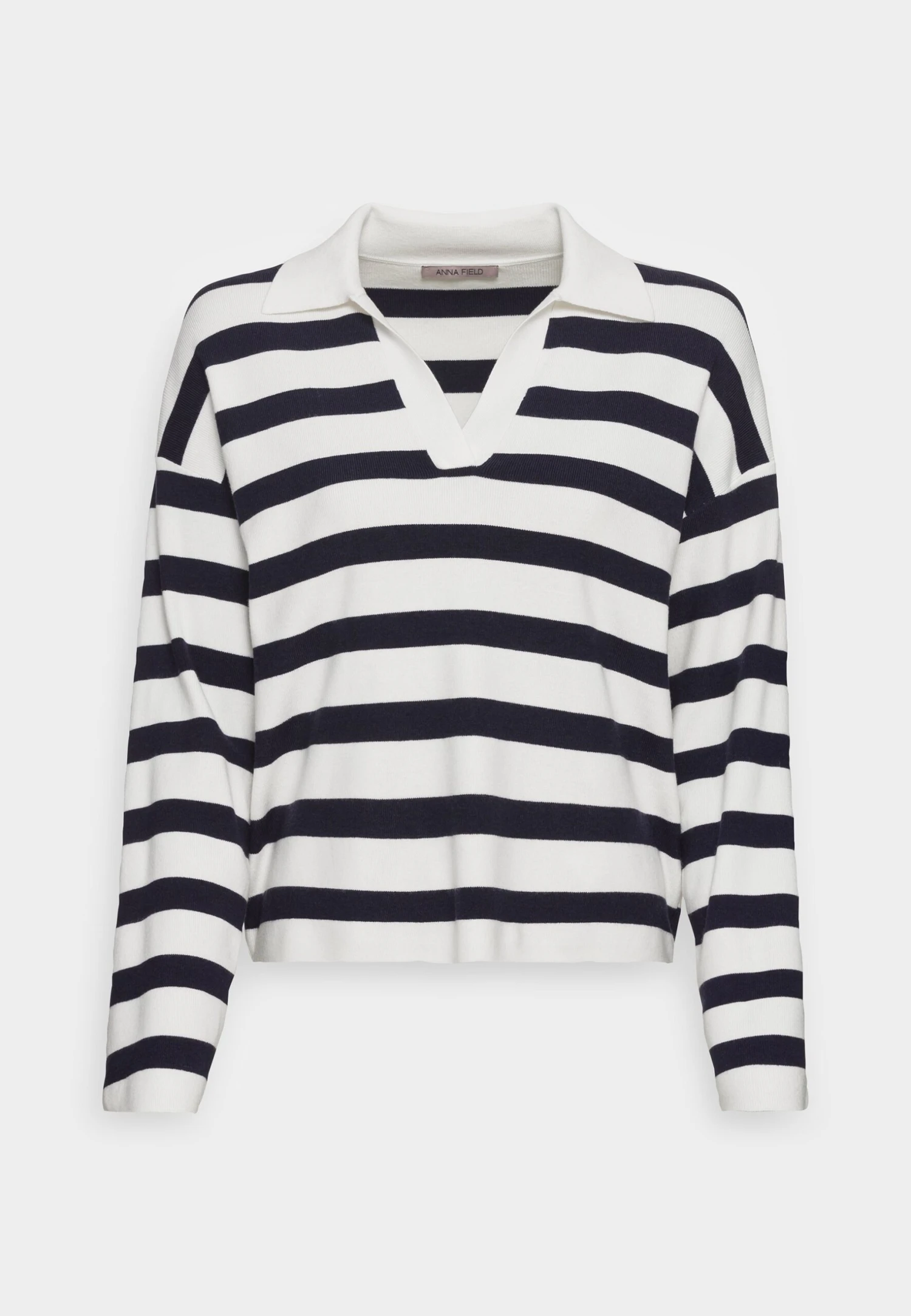 Anna Field Sweter - Off-white/dark Blue