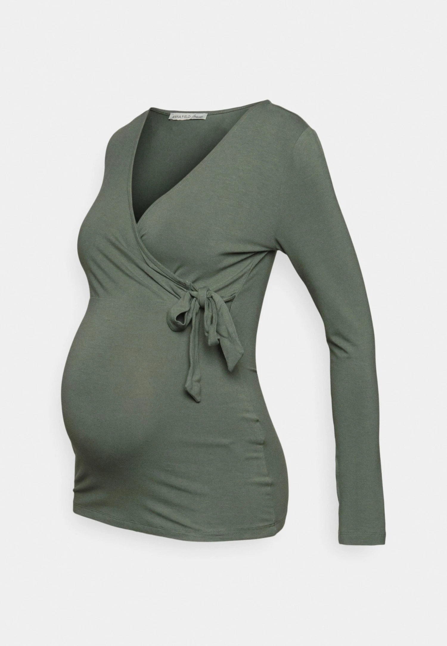 Bluzka Z Długim Rękawem - Light Green - obrazek 4