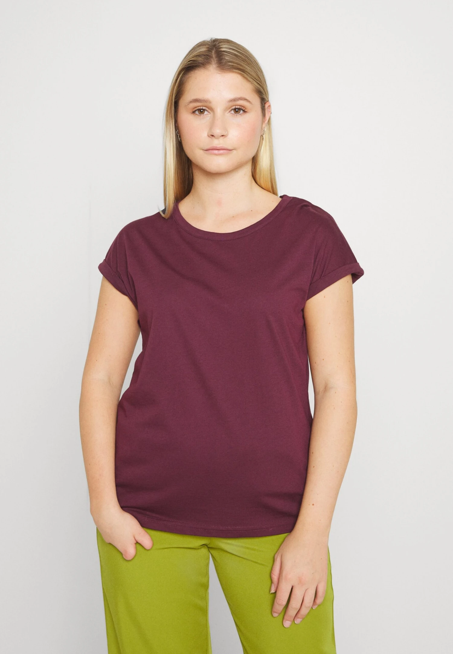 Anna Field 3 PACK - T-shirt Basic - Dark Red/white/black - obrazek 7