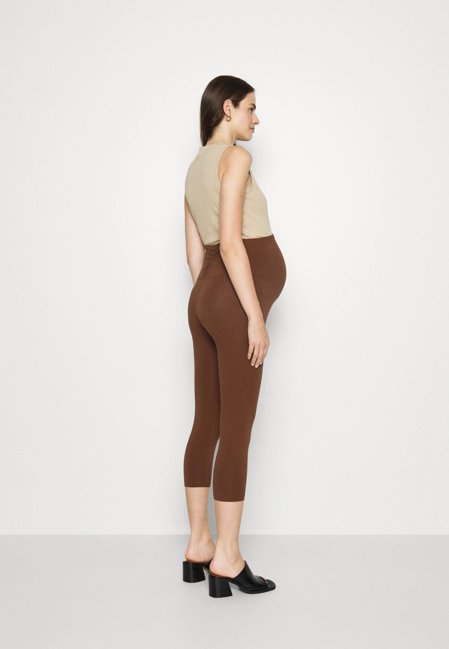 3 PACK - Legginsy - Black/brown/off-white - obrazek 3