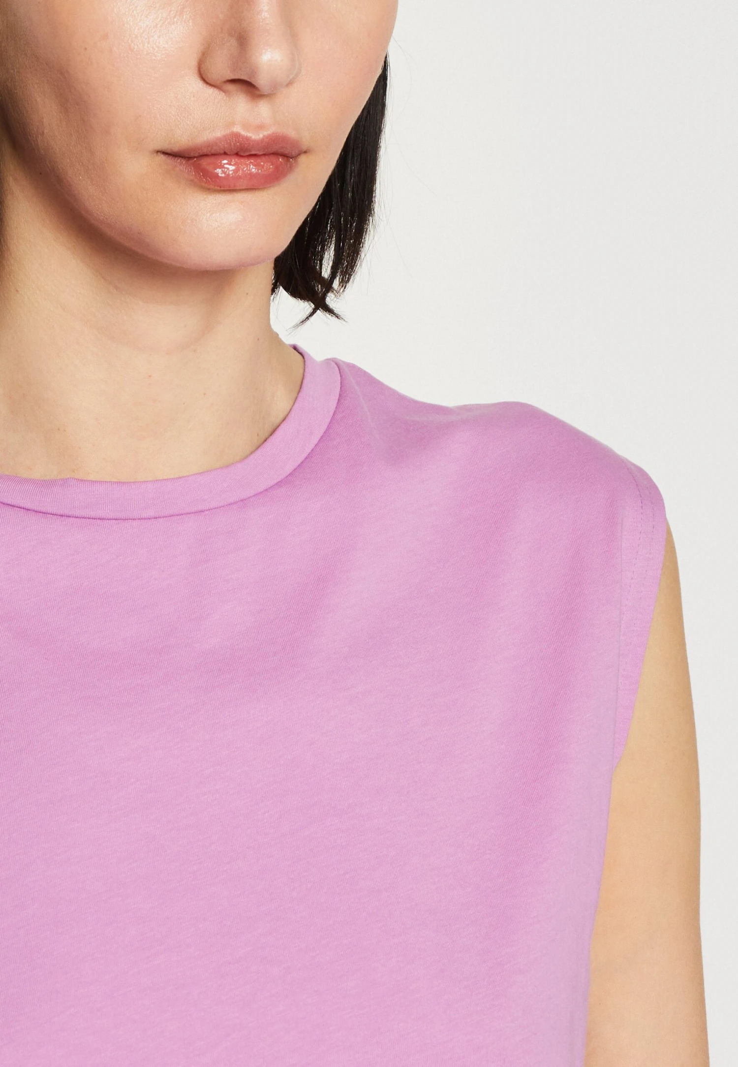 Anna Field T-shirt Basic - Lilac - obrazek 6