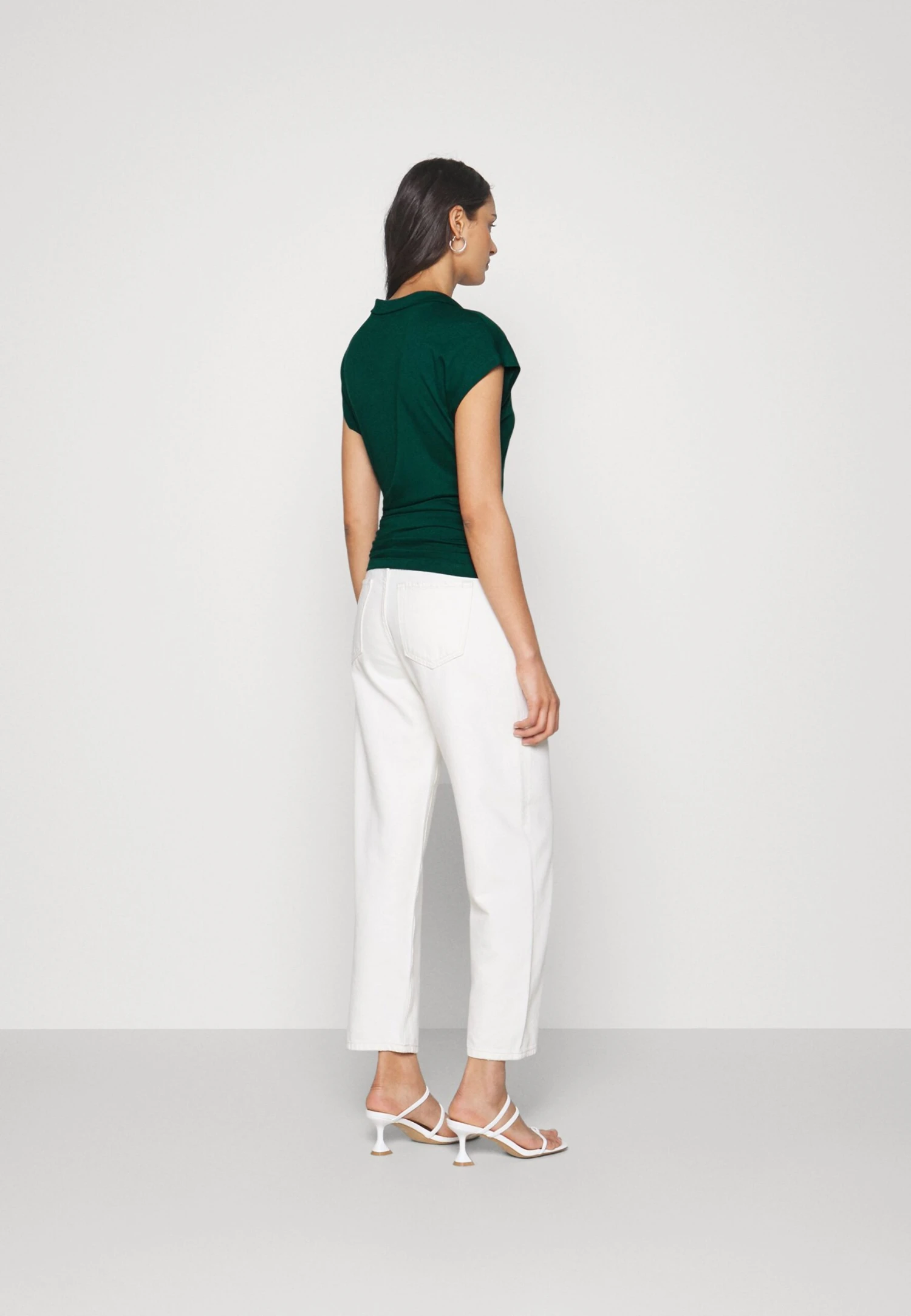 Anna Field WRAP BLOUSE - Bluzka - Dark Green - obrazek 3