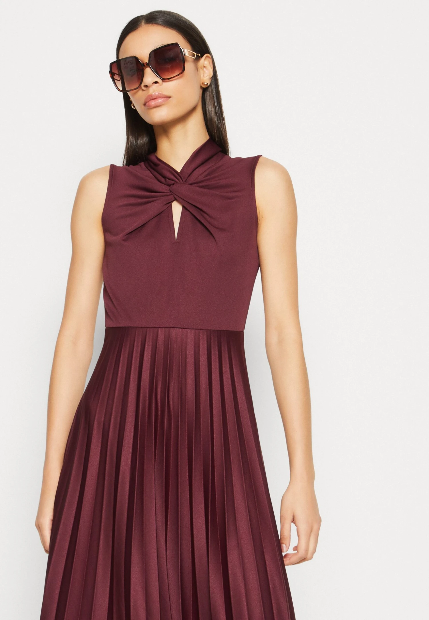 Anna Field Sukienka Z Dżerseju - Bordeaux - obrazek 4