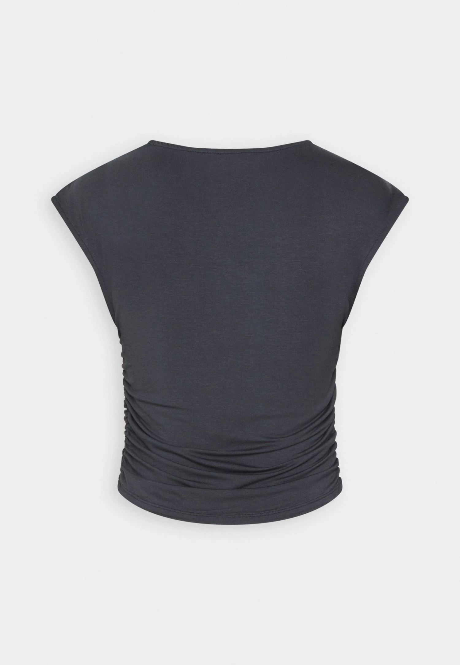 Anna Field T-shirt Z Nadrukiem - Grey - obrazek 6