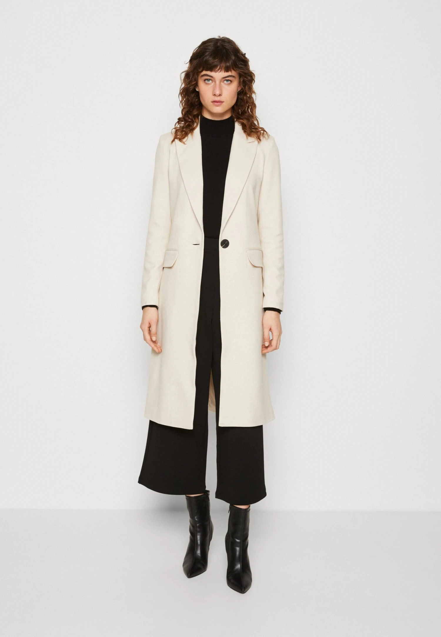 Anna Field Klasyczny Płaszcz - Beige