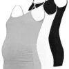 3 PACK - Top - Black/greymel/white