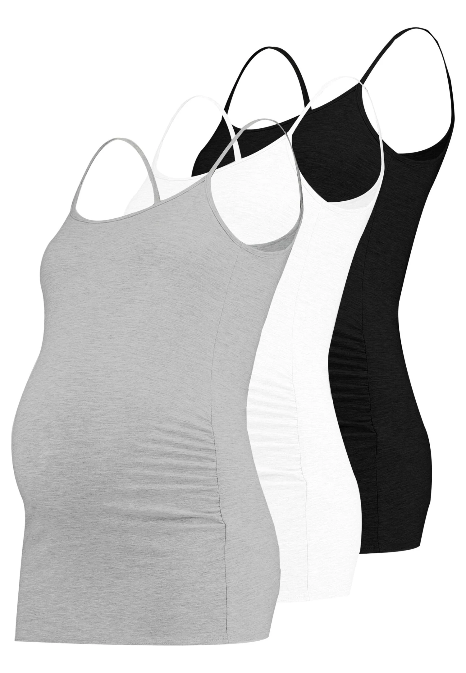 3 PACK - Top - Black/greymel/white