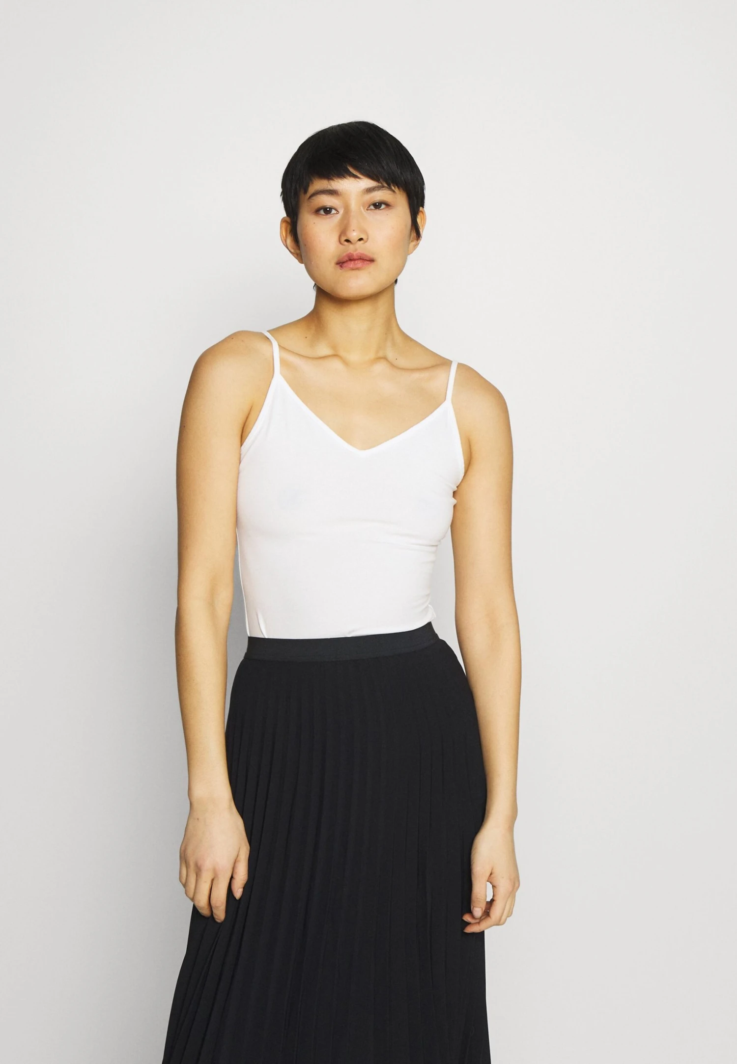 Anna Field 5 PACK - Top - Black/white/mottled Light Grey - obrazek 2