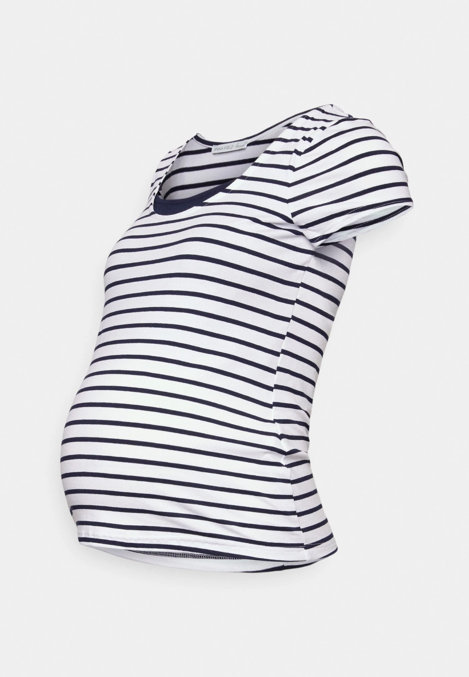 MATERNITY DOUBLE LAYER NURSING - T-shirt Z Nadrukiem - Dark Blue/white - obrazek 4