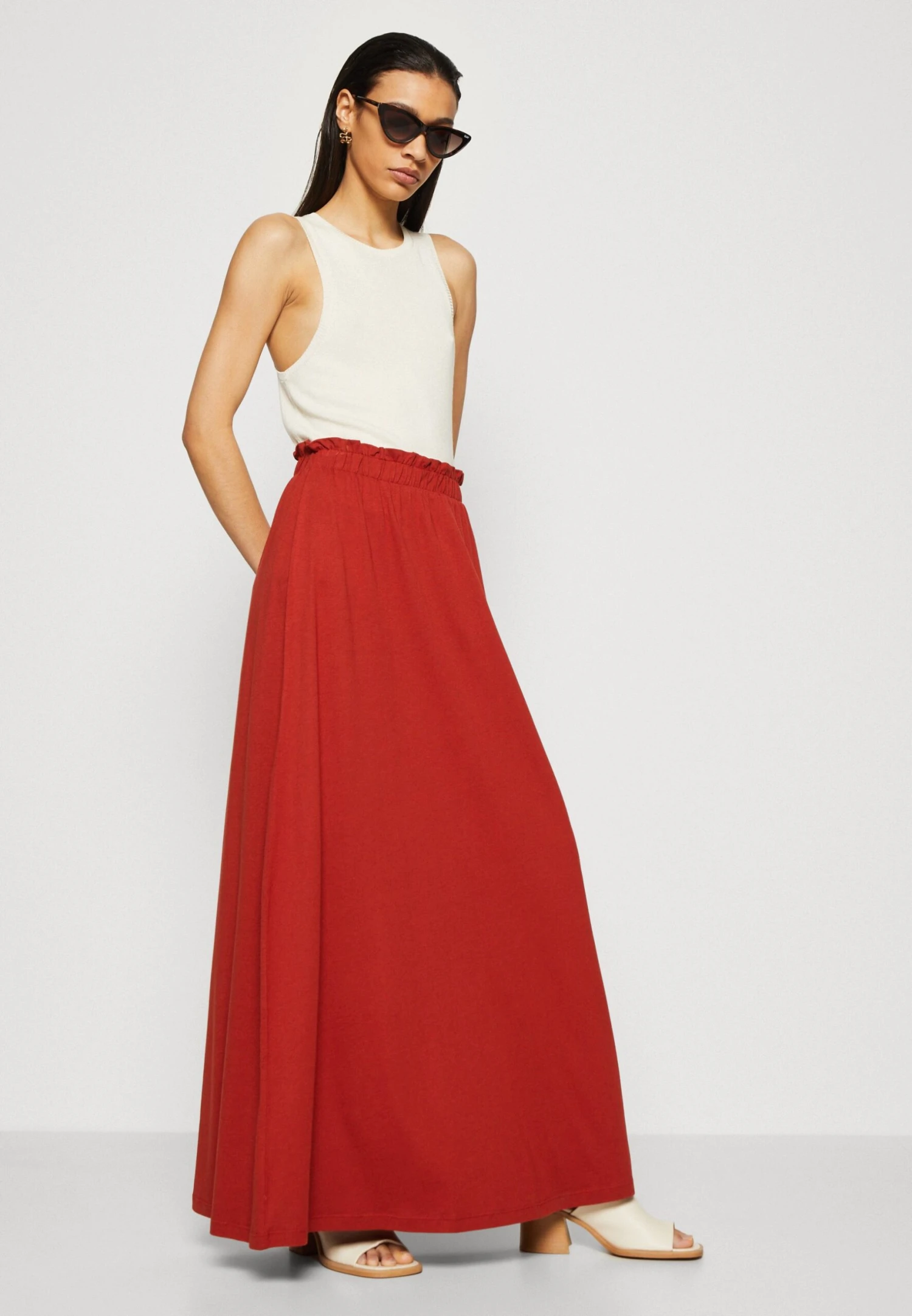 Anna Field Długa Spódnica - Ochre - obrazek 4