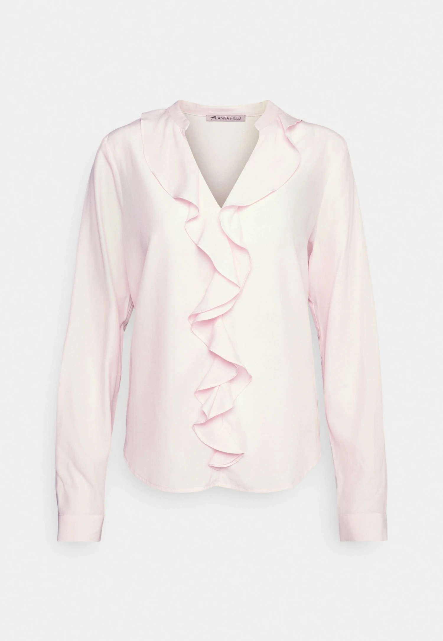 Anna Field BLOUSE WITH FRONTAL VOLANT - Bluzka - Pink