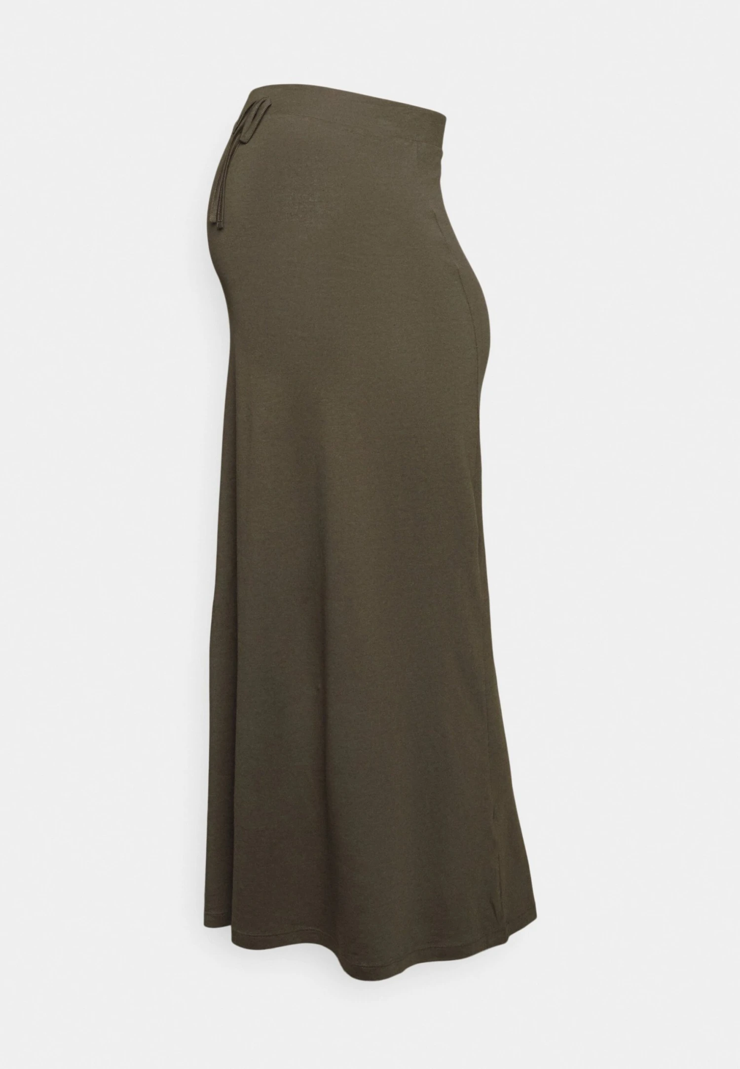MATERNITY MAXI SKIRT WITH DRAWSTRING WAISTBAND - Długa Spódnica - 606 - Khaki - obrazek 4
