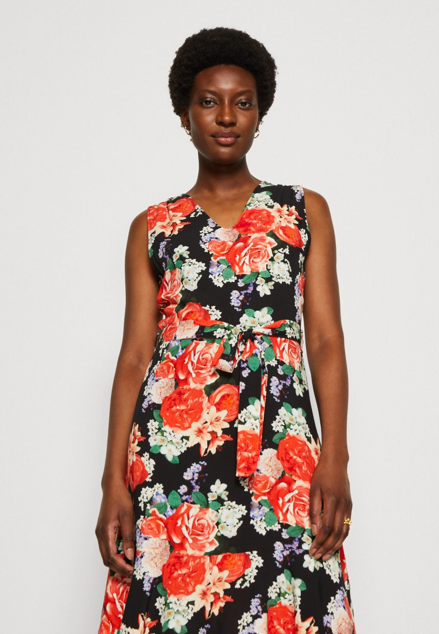 Anna Field Sukienka Letnia - Black/red - obrazek 4