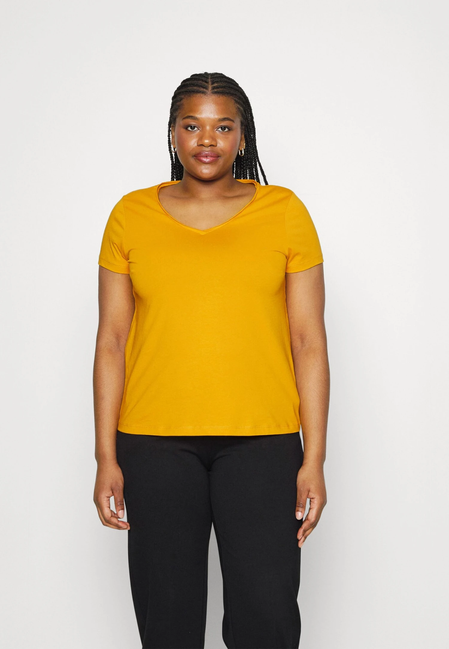 3 PACK - T-shirt Basic - White/dark Yellow/purple - obrazek 4