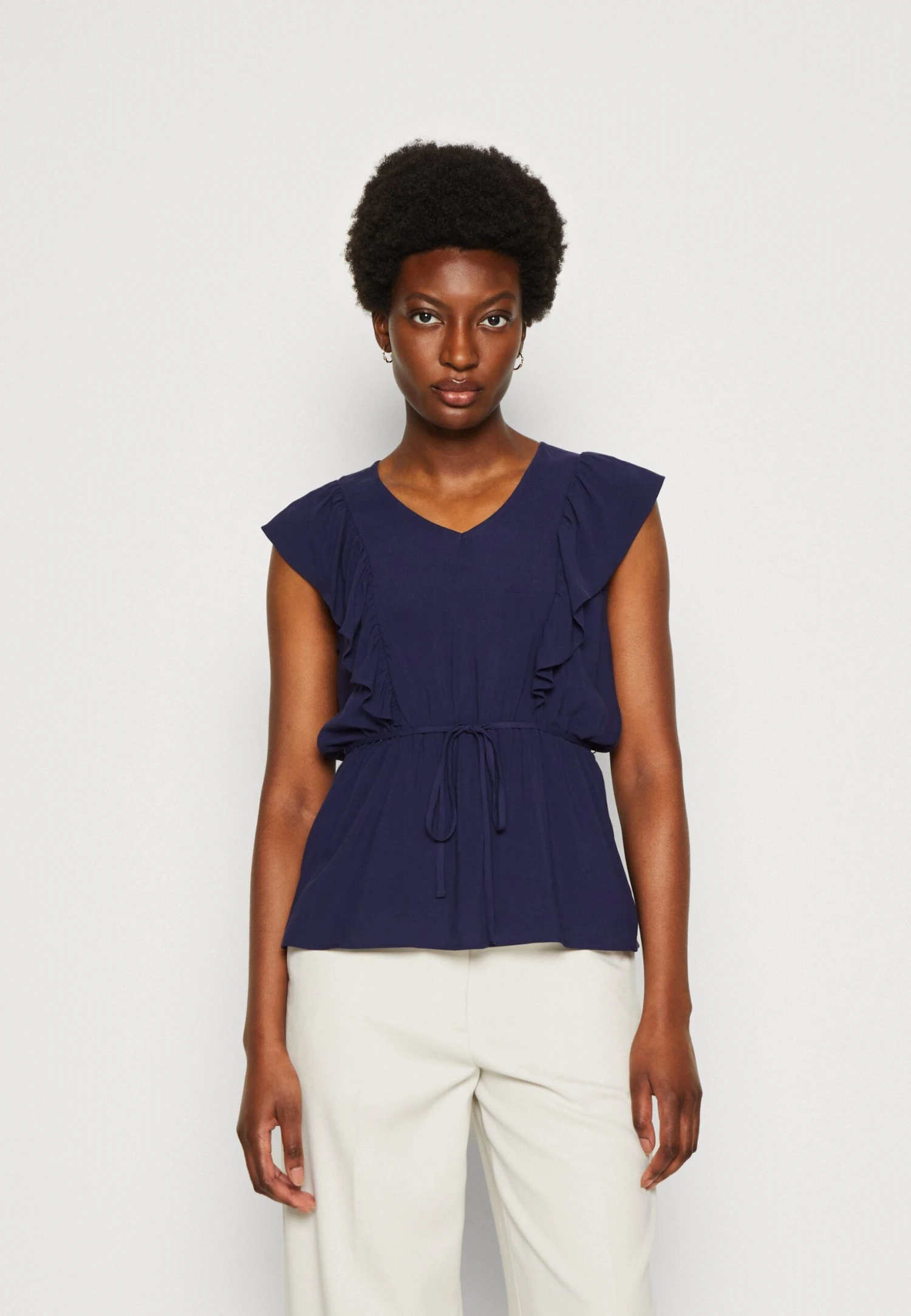 Anna Field Top - Dark Blue