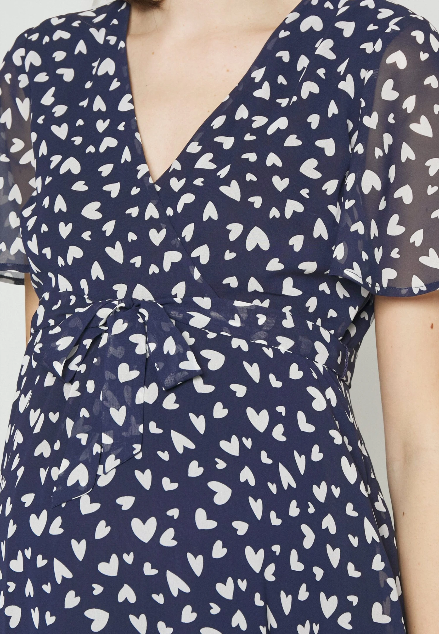 Sukienka Letnia - Dark Blue/white - obrazek 5