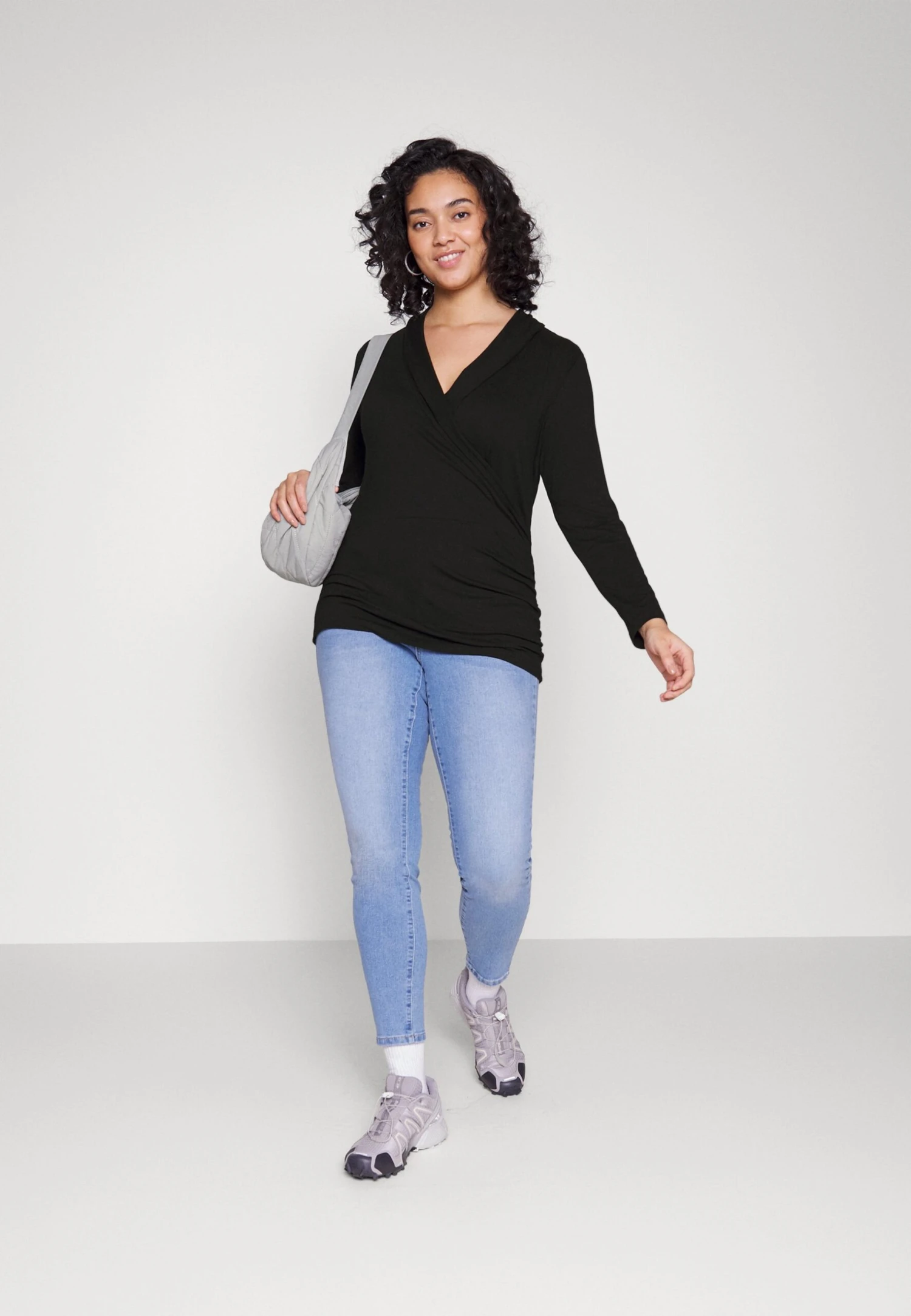 Bluzka Z Długim Rękawem - Black - obrazek 2