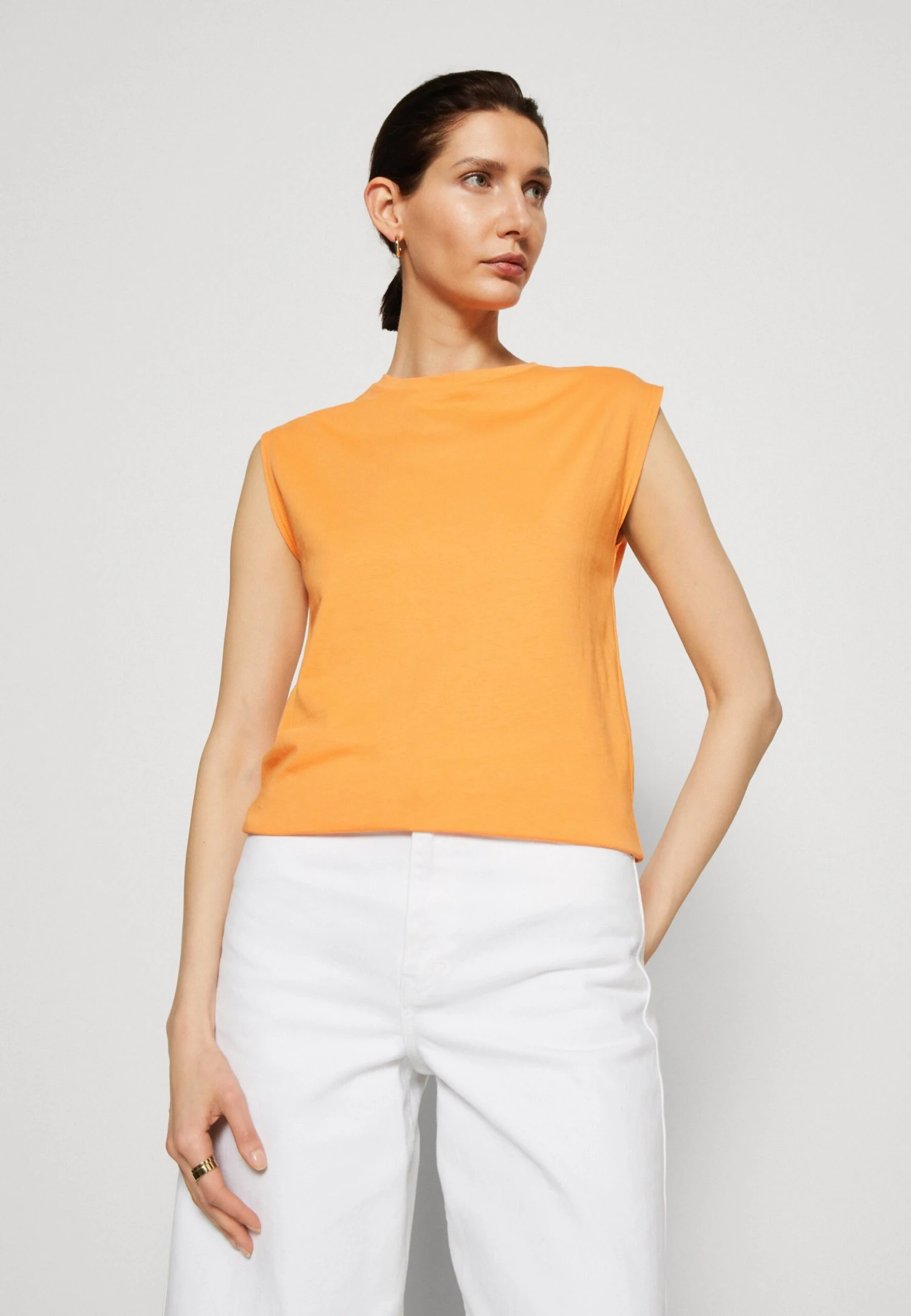 Anna Field T-shirt Basic - Orange - obrazek 4
