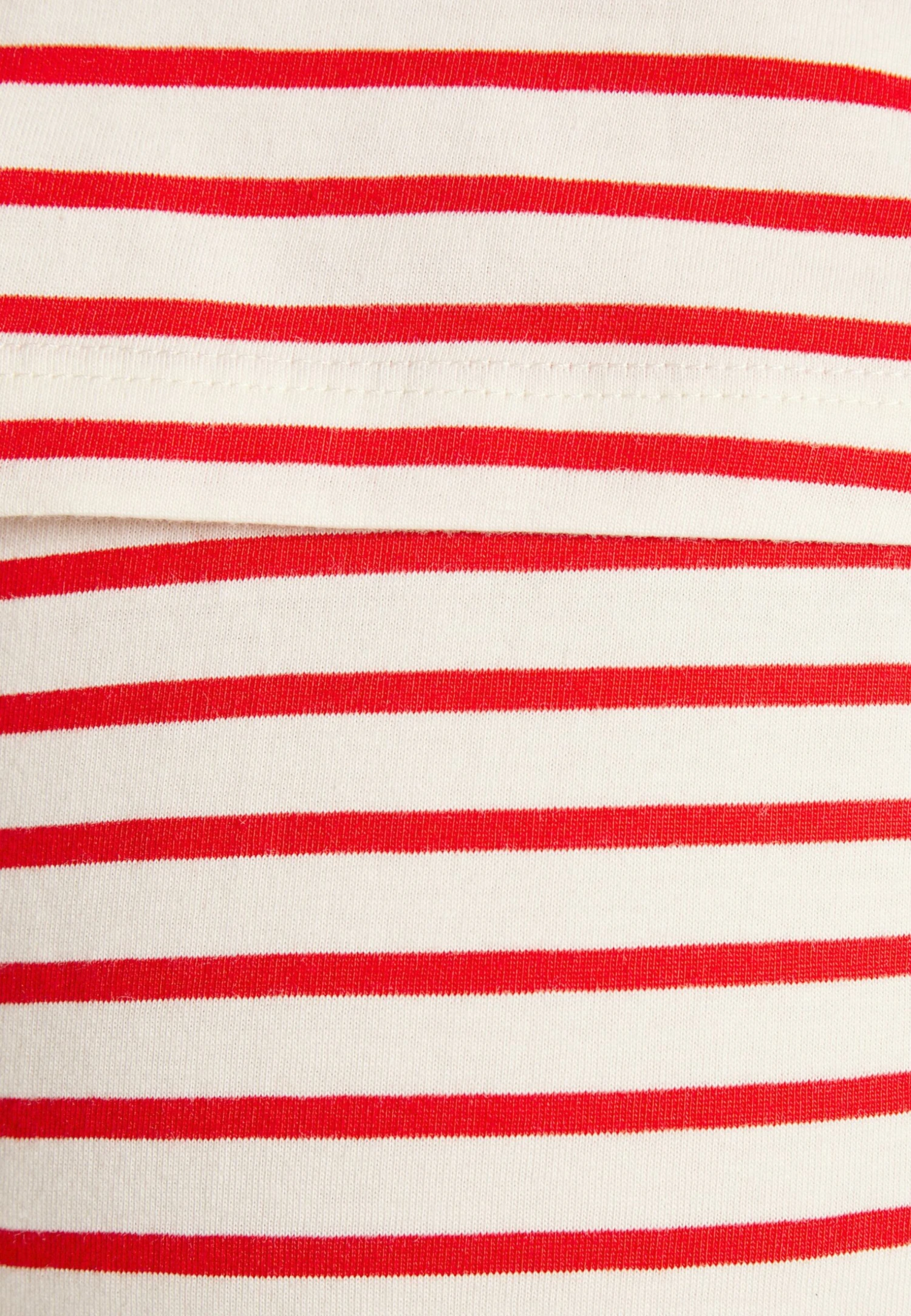 MATERNITY LONG TEE - T-shirt Basic - Red/off-white - obrazek 7