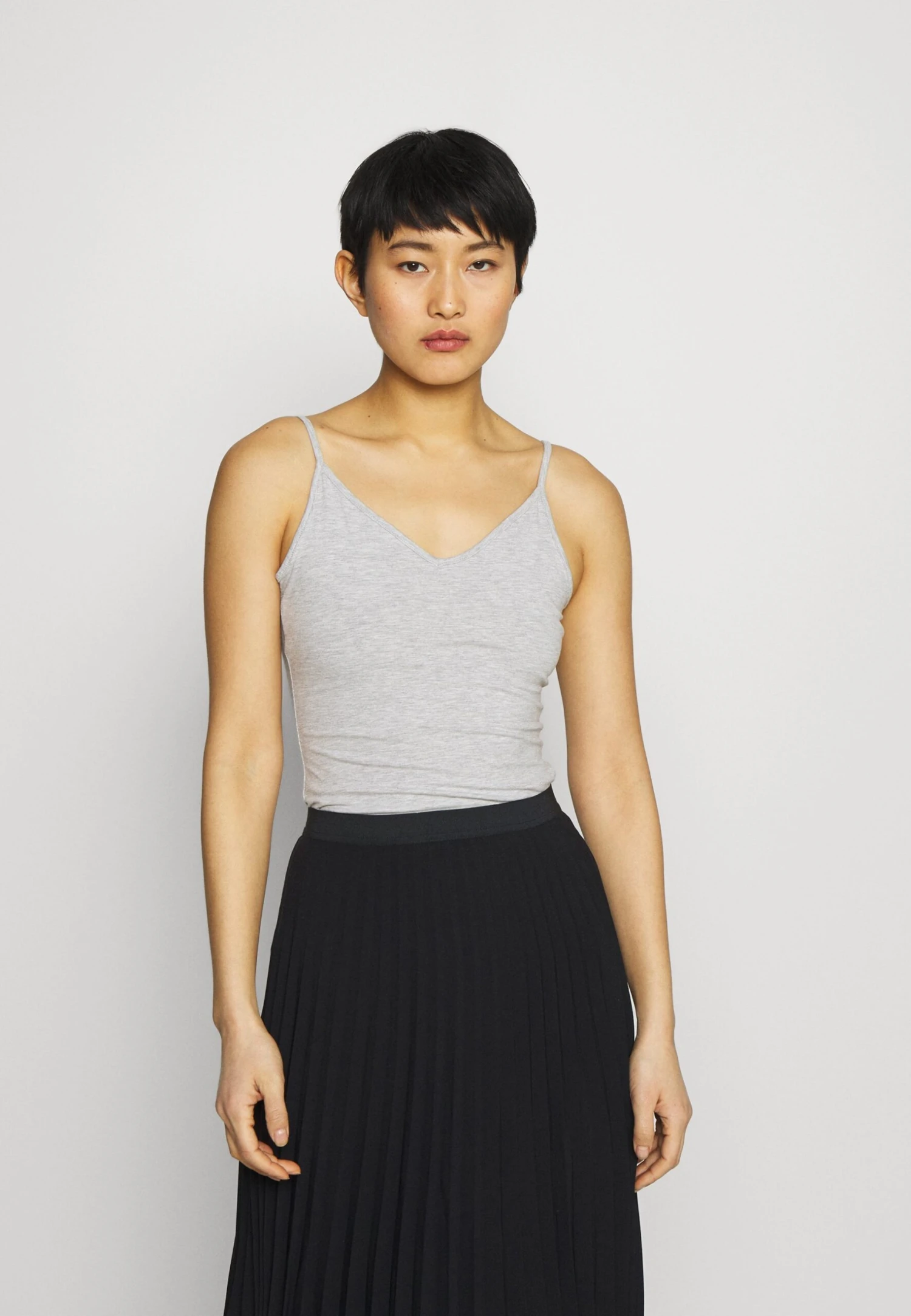 Anna Field 5 PACK - Top - Black/white/mottled Light Grey - obrazek 4