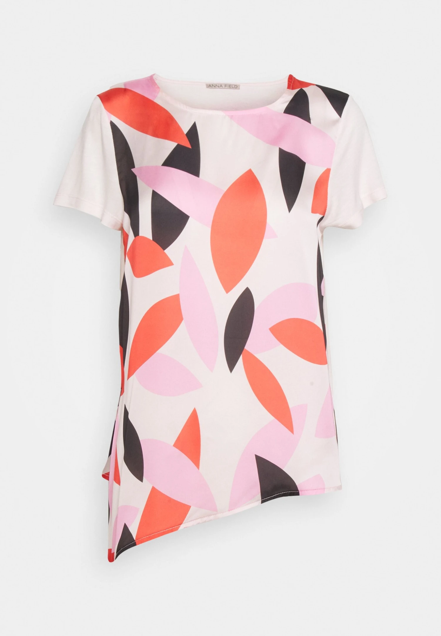 Anna Field T-shirt Z Nadrukiem - Pink - obrazek 6