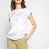 Anna Field T-shirt Z Nadrukiem - Off-white
