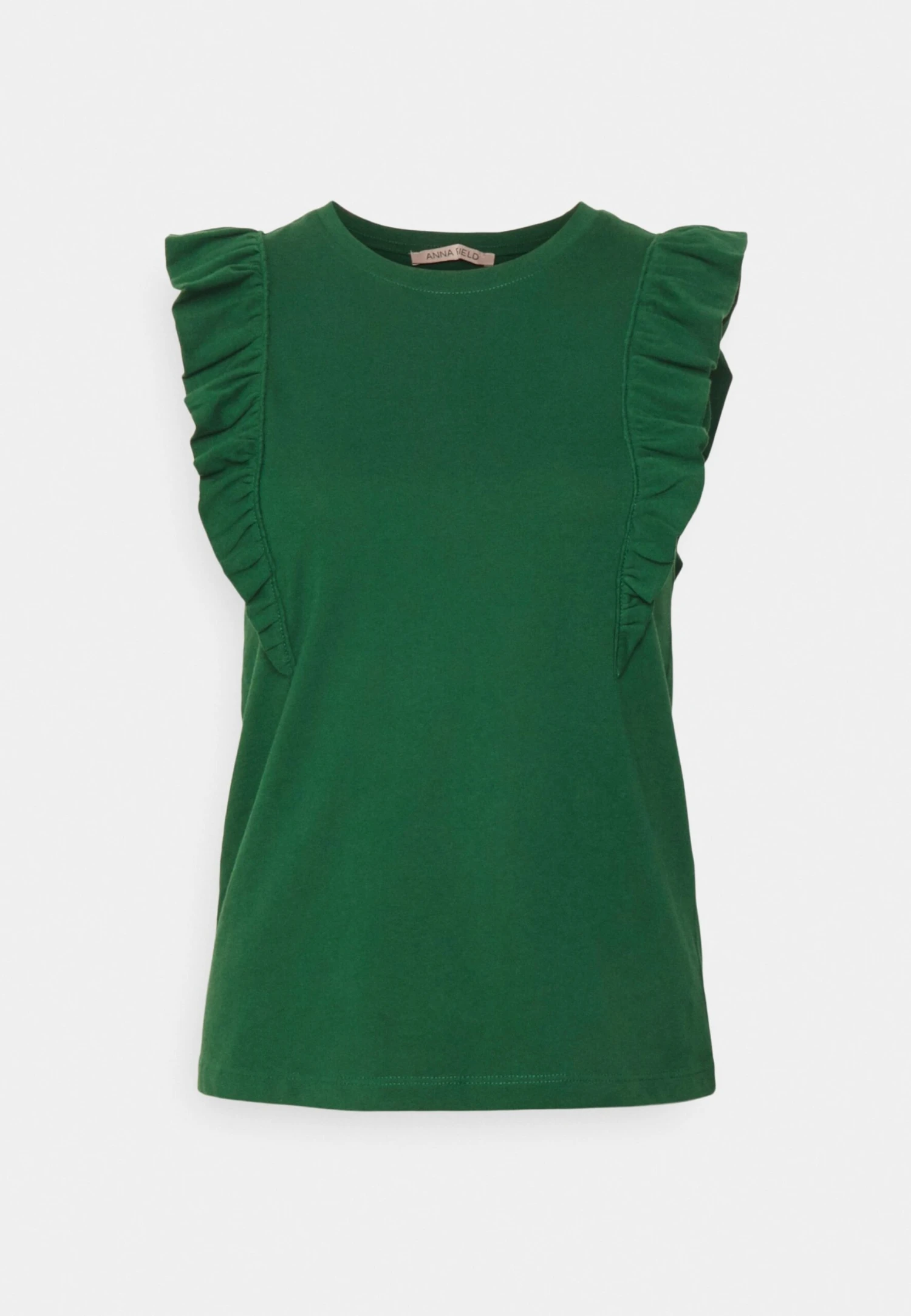Anna Field T-shirt Basic - Dark Green - obrazek 6