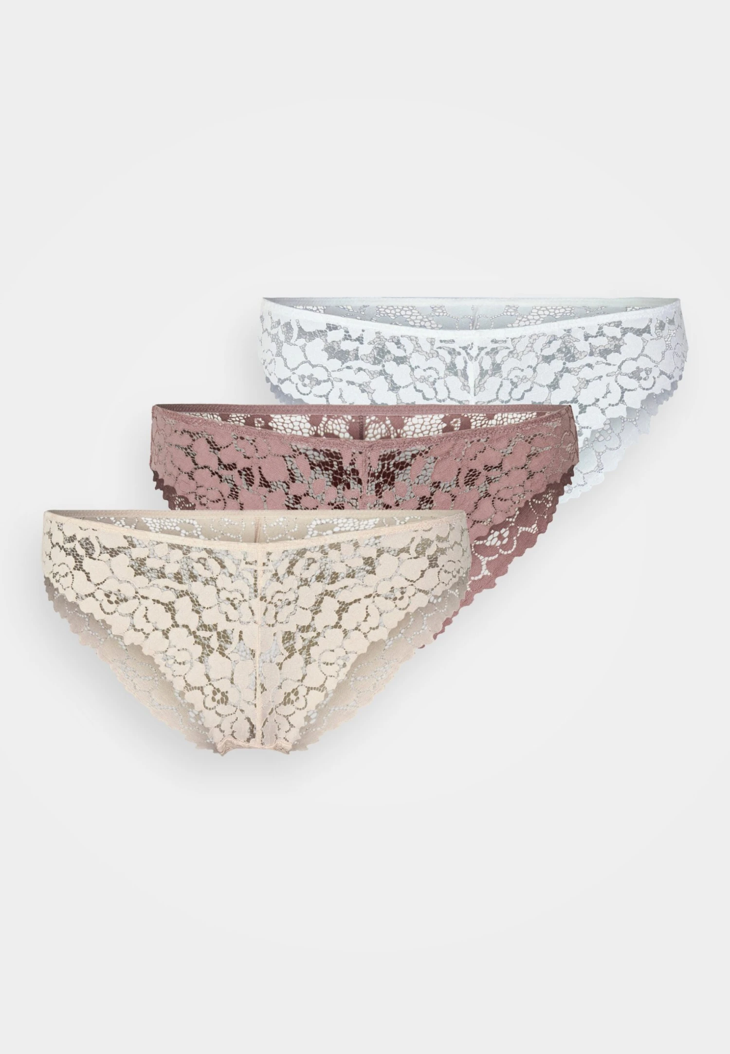 Anna Field 3PP GREER - Figi - Nude/white/pink - obrazek 7