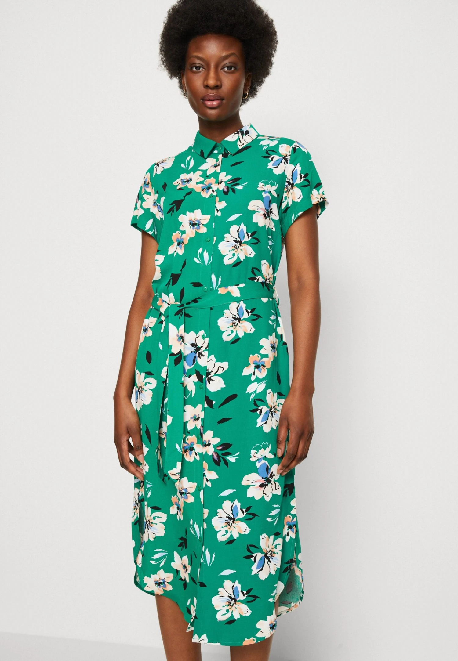 Anna Field Sukienka Koszulowa - Green/pink - obrazek 6