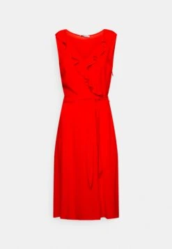 Anna Field VOLANT MIDI DRESS - Sukienka Letnia - Red