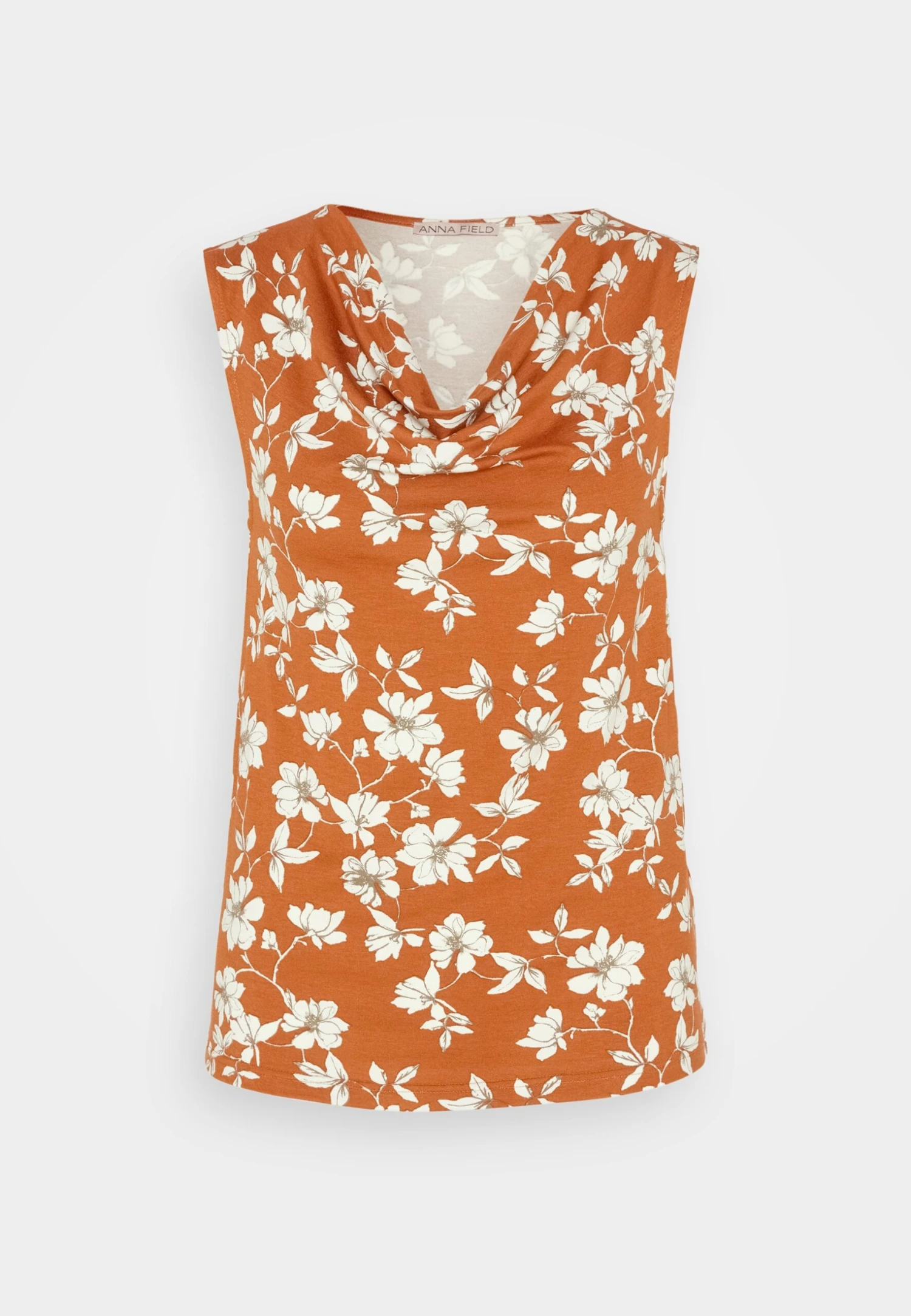 Anna Field Top - Brown/white - obrazek 5