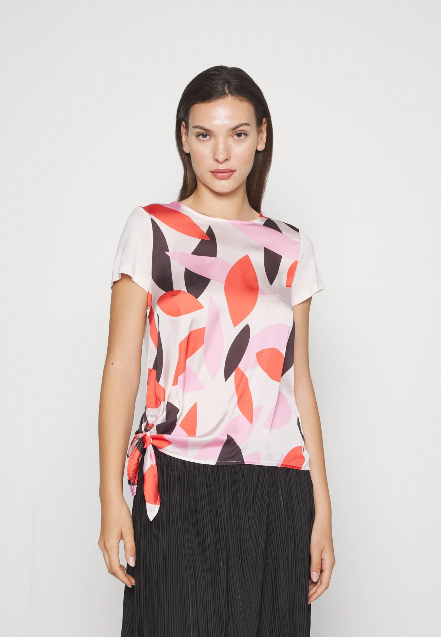 Anna Field T-shirt Z Nadrukiem - Pink - obrazek 3