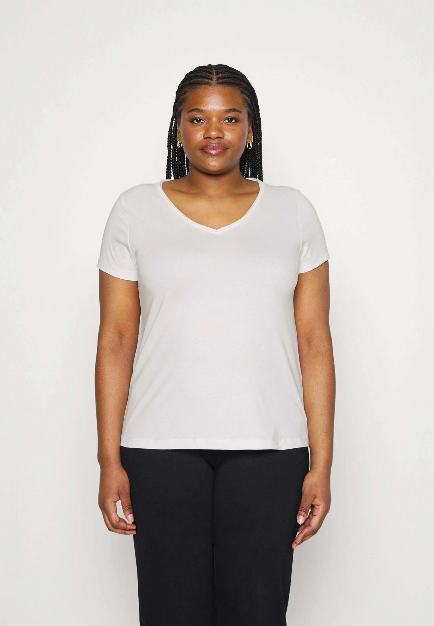 3 PACK - T-shirt Basic - White/dark Yellow/purple - obrazek 2