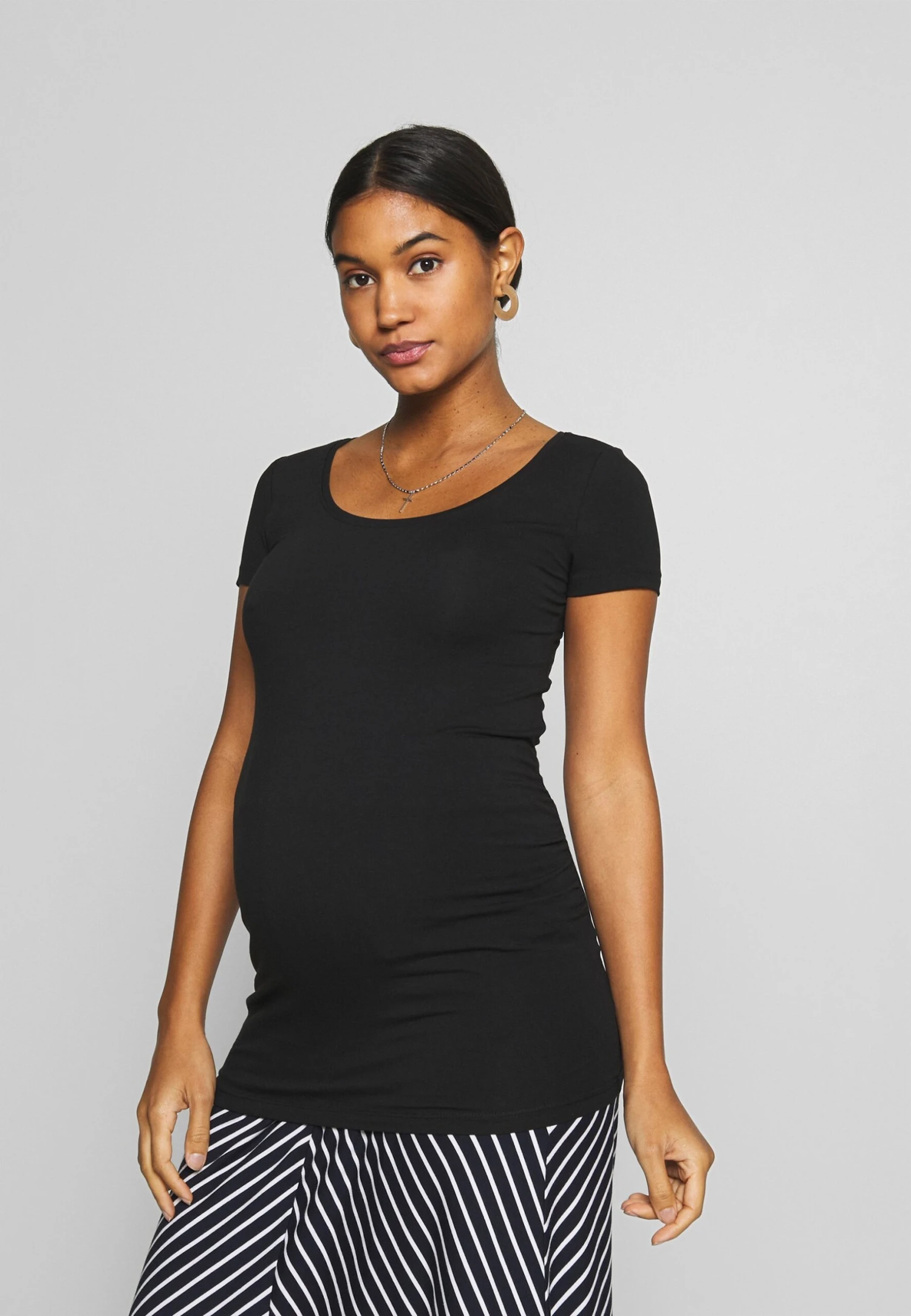 3er PACK - T-shirt Basic - White/black/dark Grey - obrazek 6