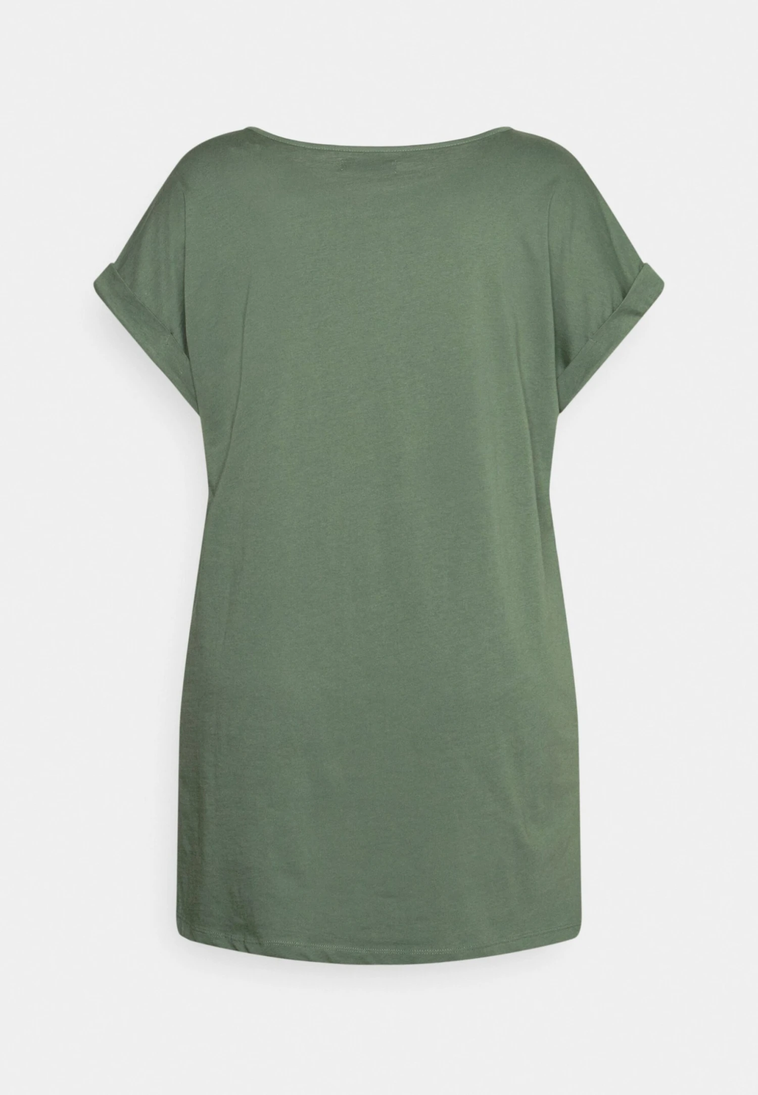 LONG - T-shirt Basic - Green - obrazek 2