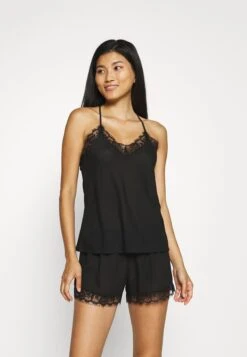 Anna Field MIA CHIFFON PJ SET - Piżama - Black