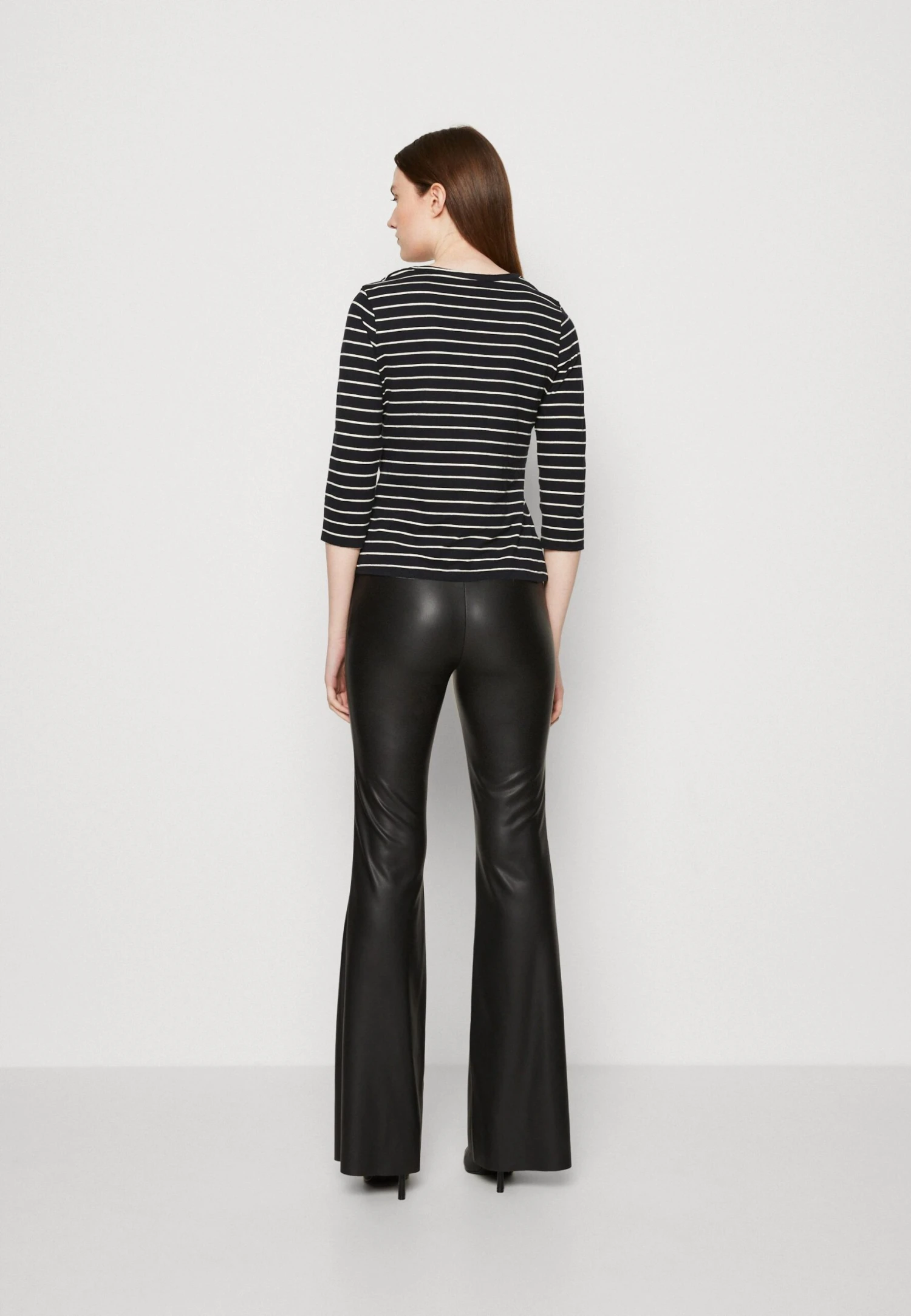 Anna Field Bluzka Z Długim Rękawem - Black White - obrazek 3