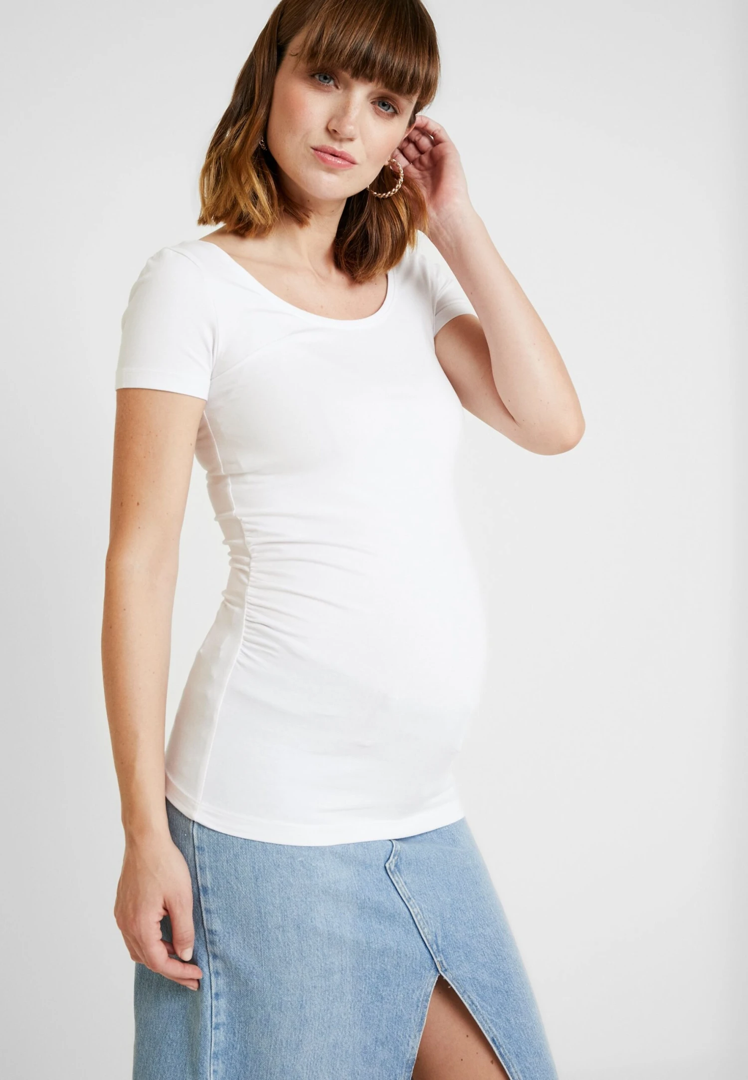 2 PACK - T-shirt Basic - White/dark Blue - obrazek 3