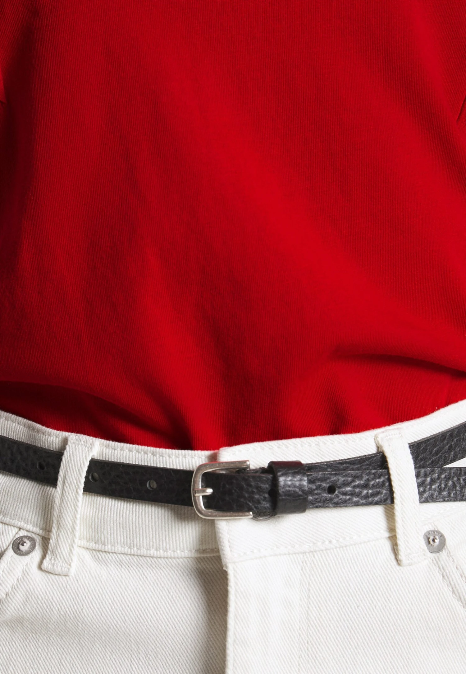 Anna Field T-shirt Basic - Dark Red - obrazek 7