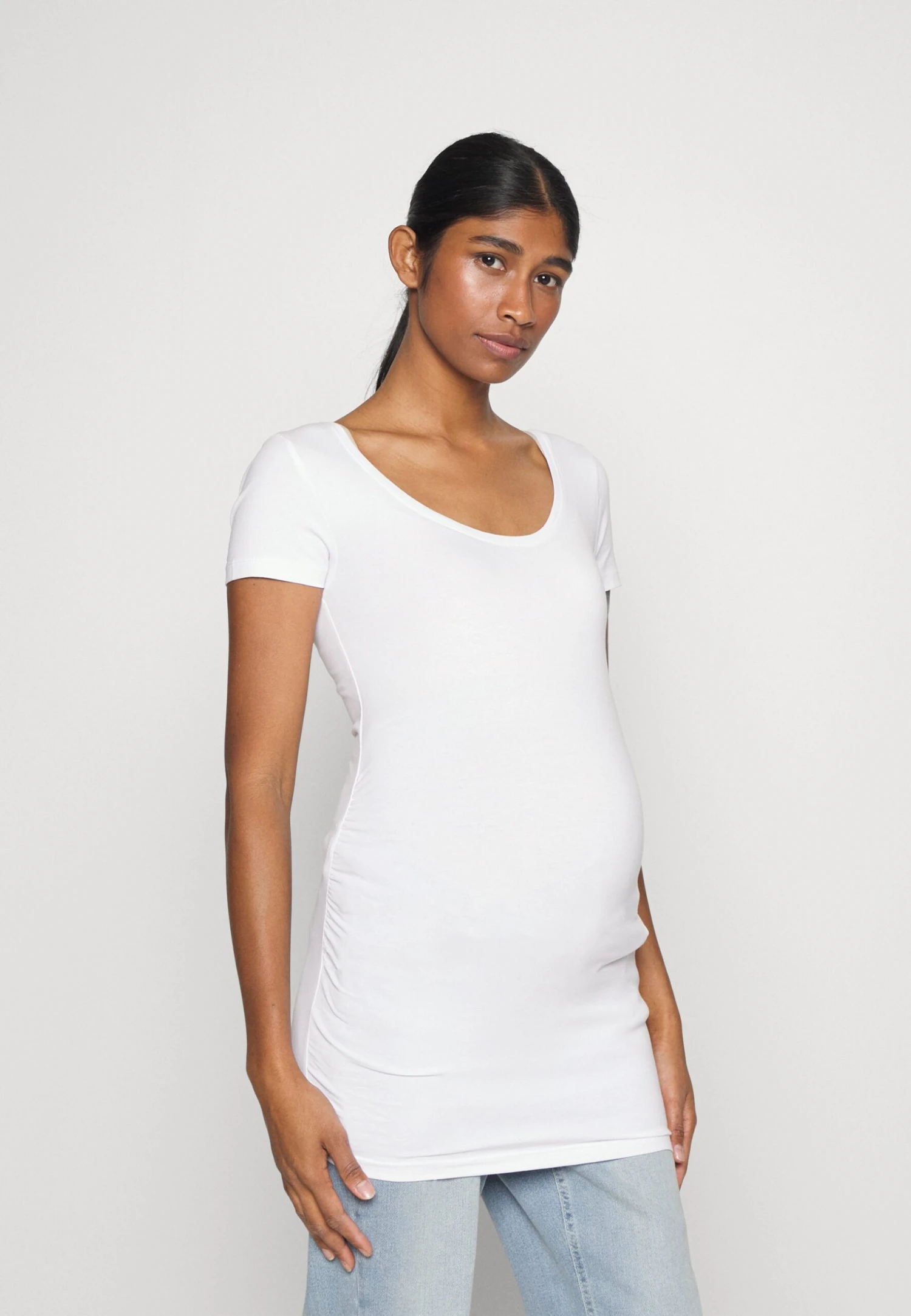 3PACK - T-shirt Z Nadrukiem - White/white /black - obrazek 4