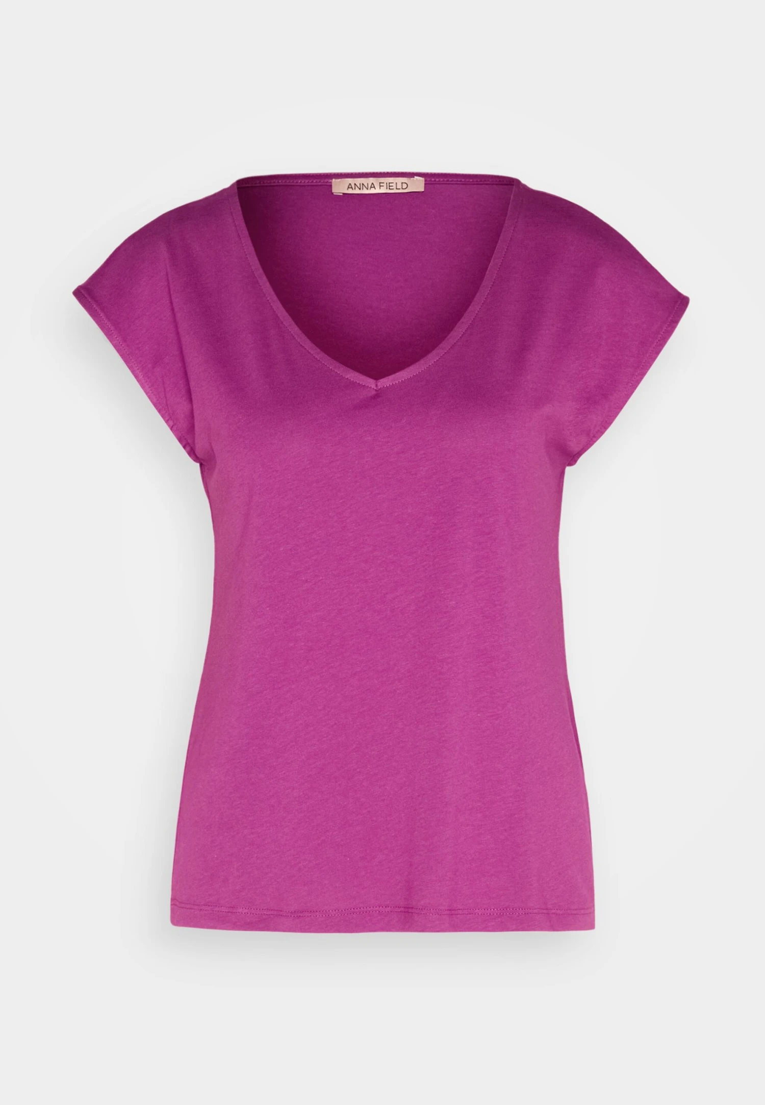 Anna Field T-shirt Basic - Purple - obrazek 5