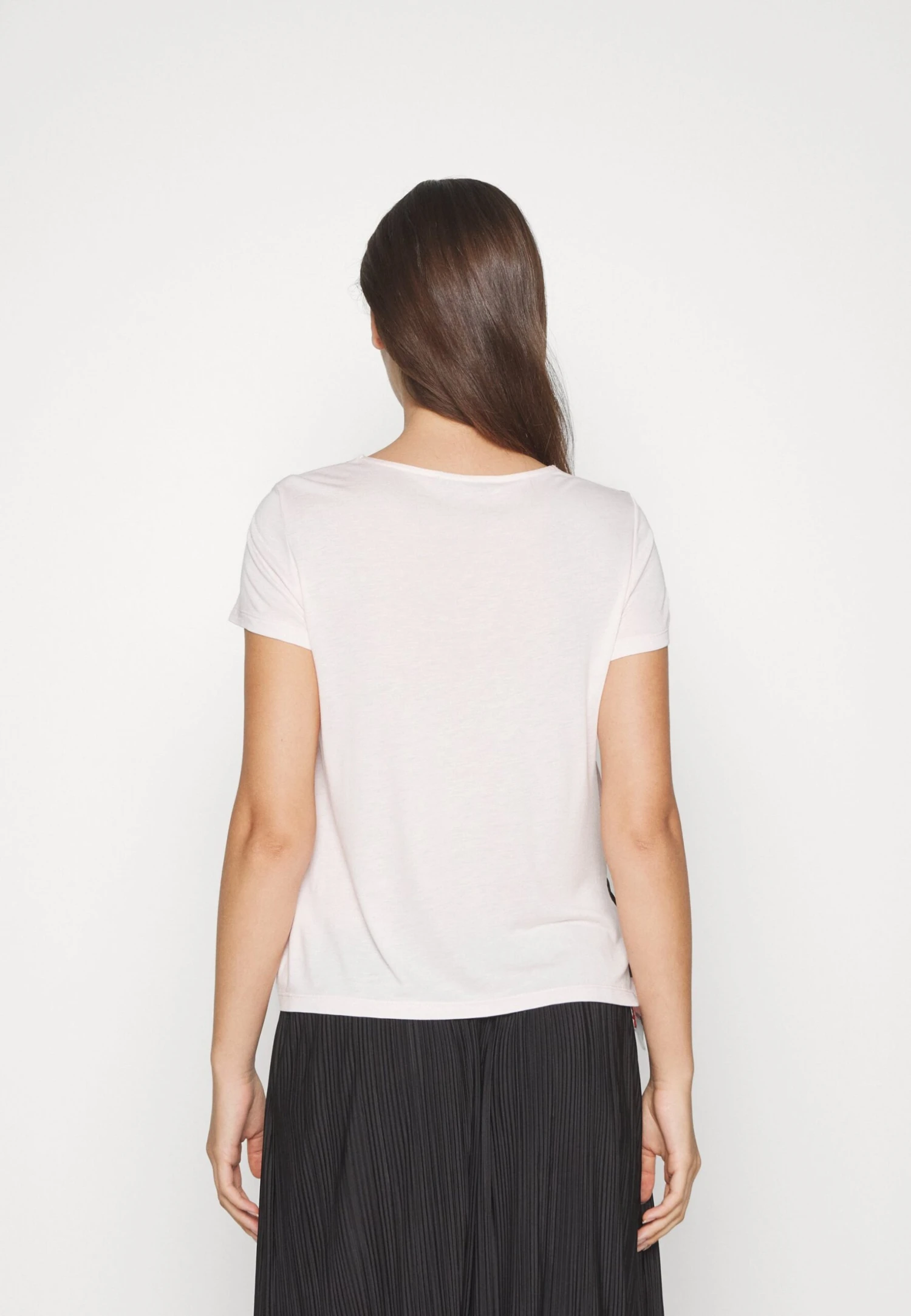 Anna Field T-shirt Z Nadrukiem - Pink - obrazek 4