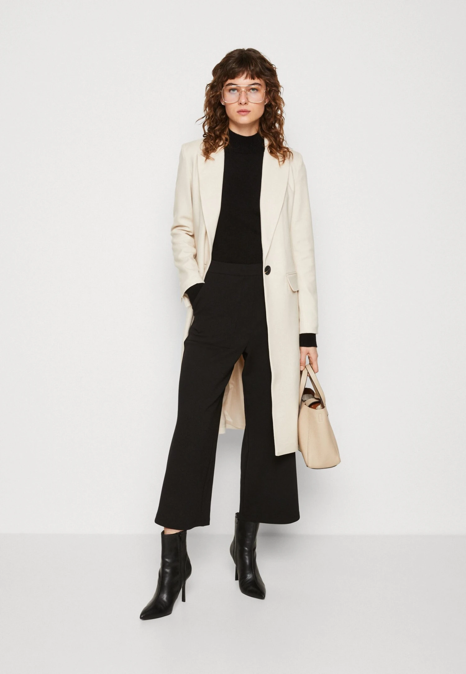 Anna Field Klasyczny Płaszcz - Beige - obrazek 2