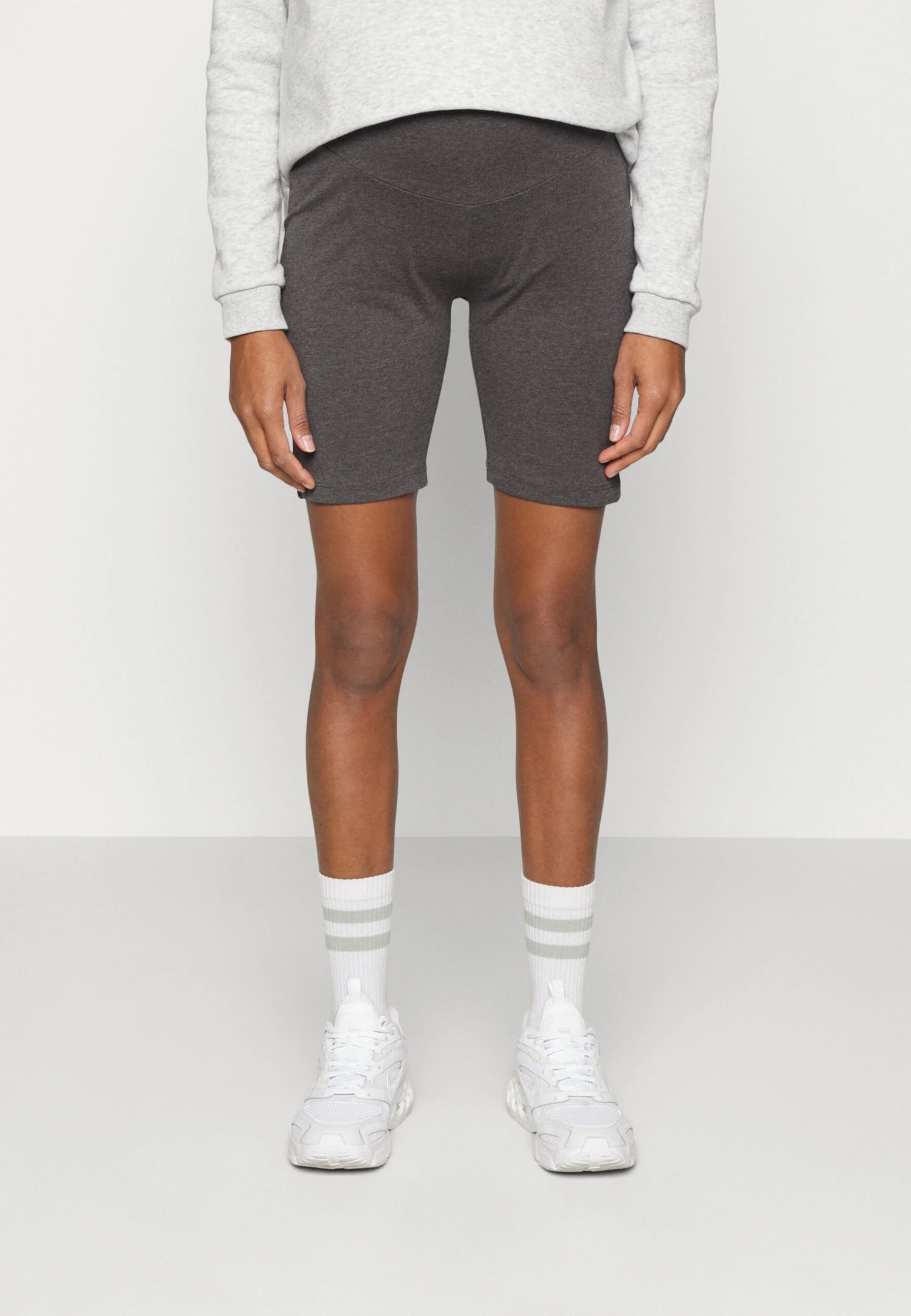 2 PACK - Legginsy - Black/ Mottled Dark Grey - obrazek 4