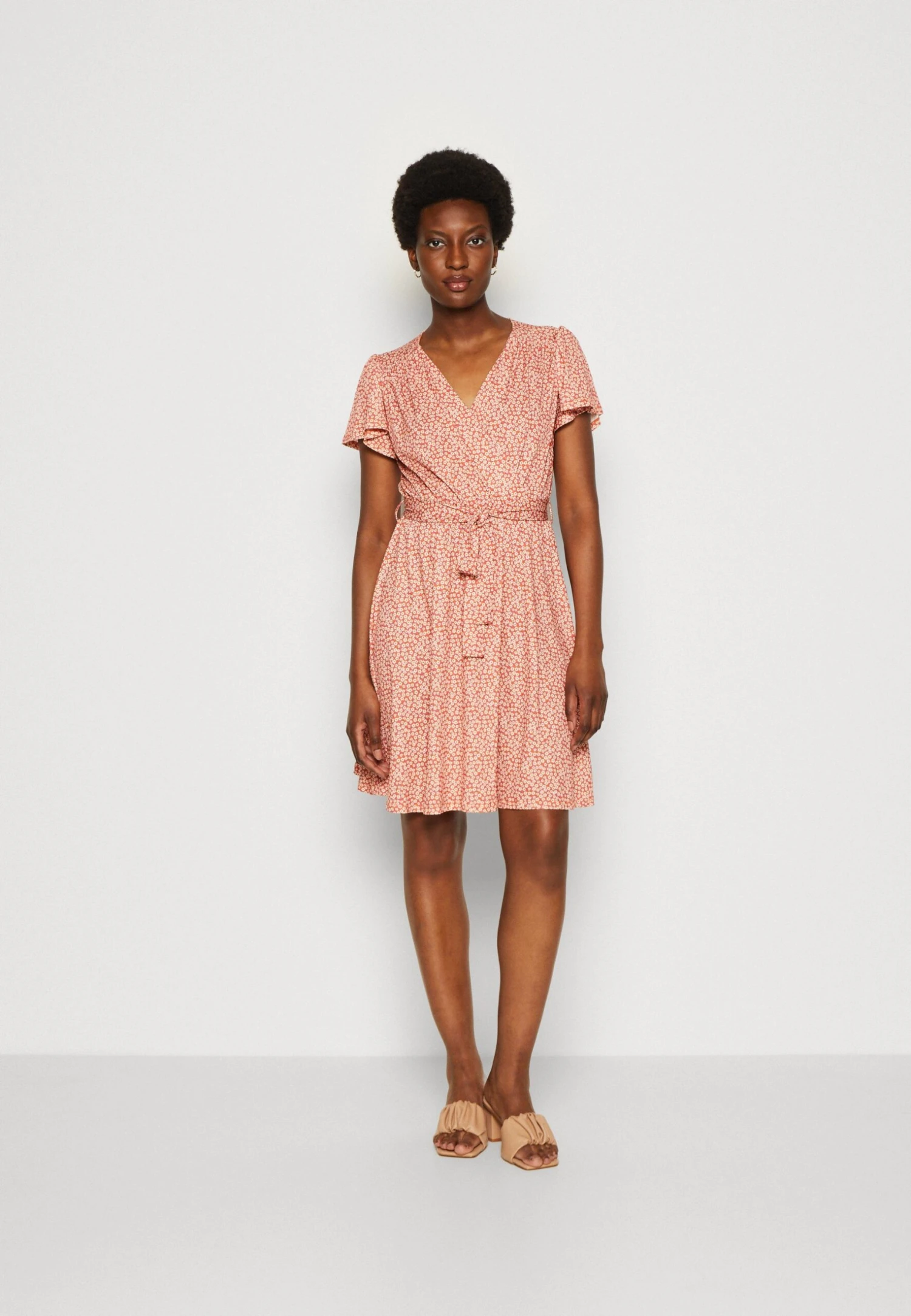 Anna Field Sukienka Letnia - Brown/white - obrazek 3