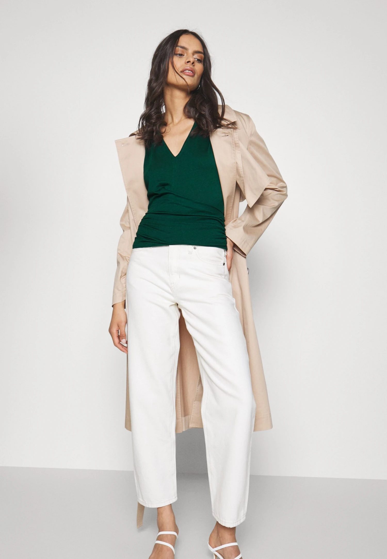 Anna Field WRAP BLOUSE - Bluzka - Dark Green - obrazek 4