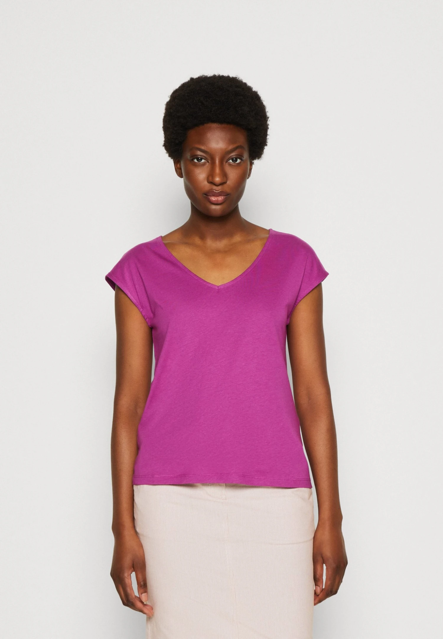 Anna Field T-shirt Basic - Purple