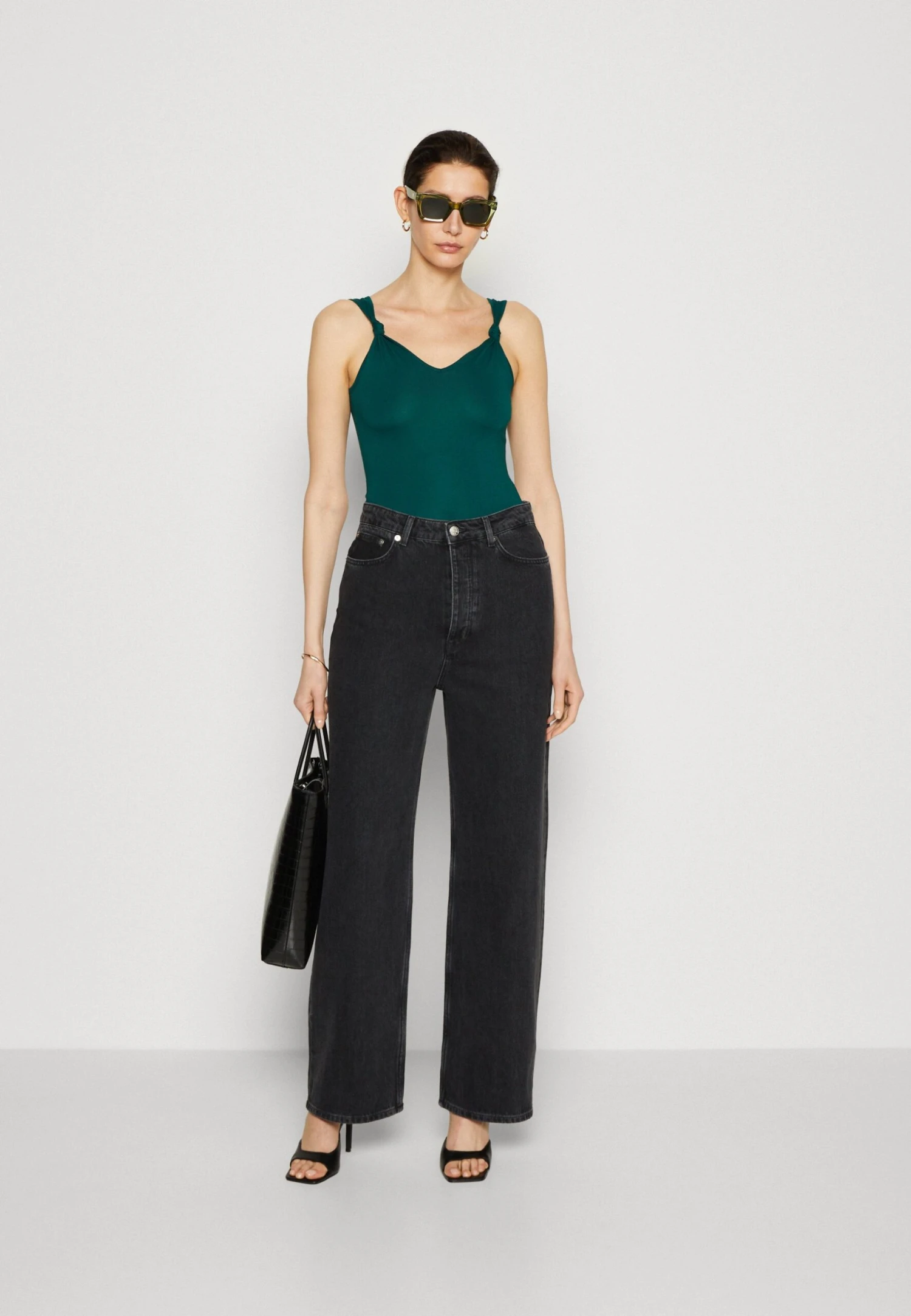 Anna Field Top - Dark Green - obrazek 2