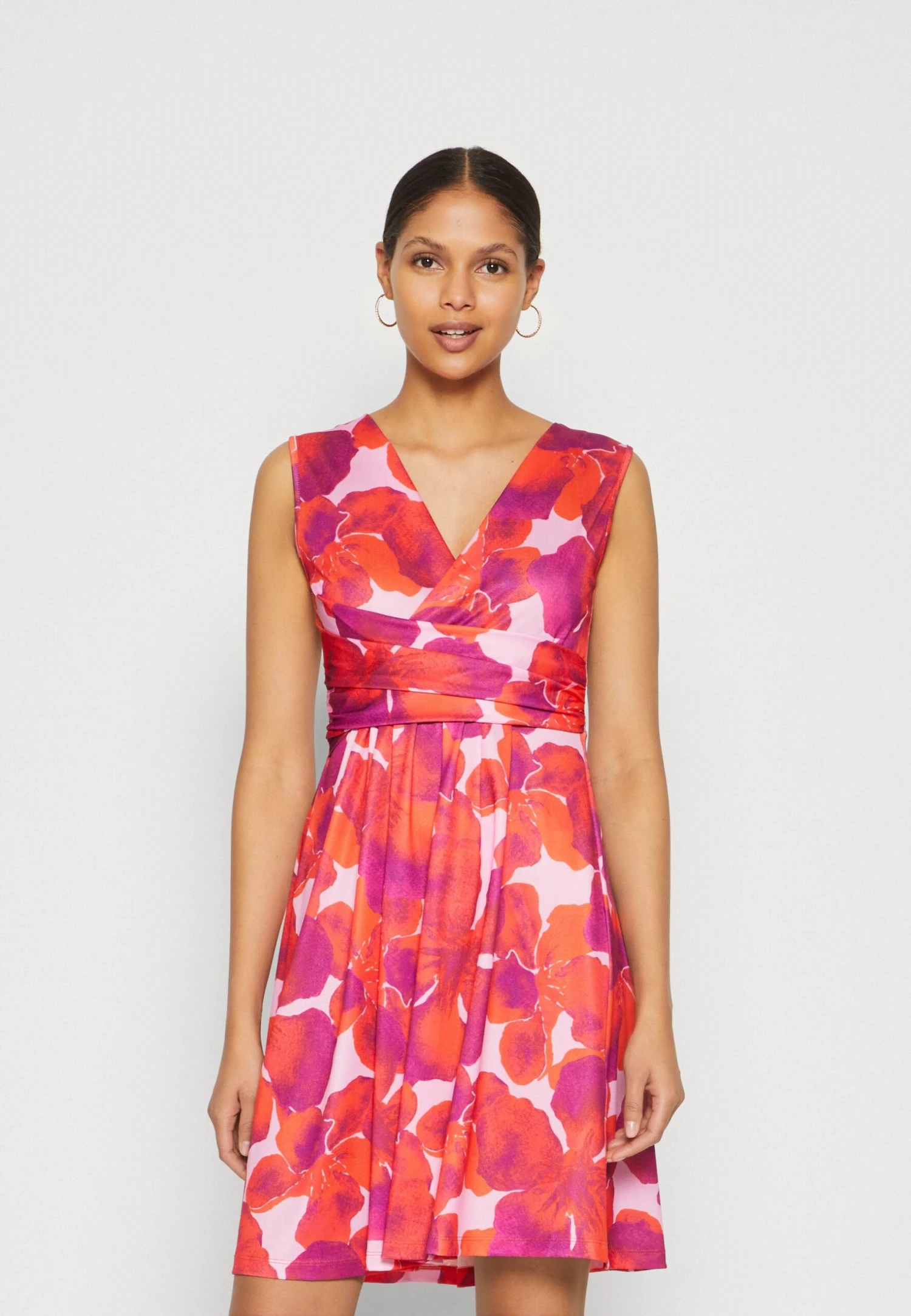 Anna Field Sukienka Z Dżerseju - Red/pink - obrazek 3