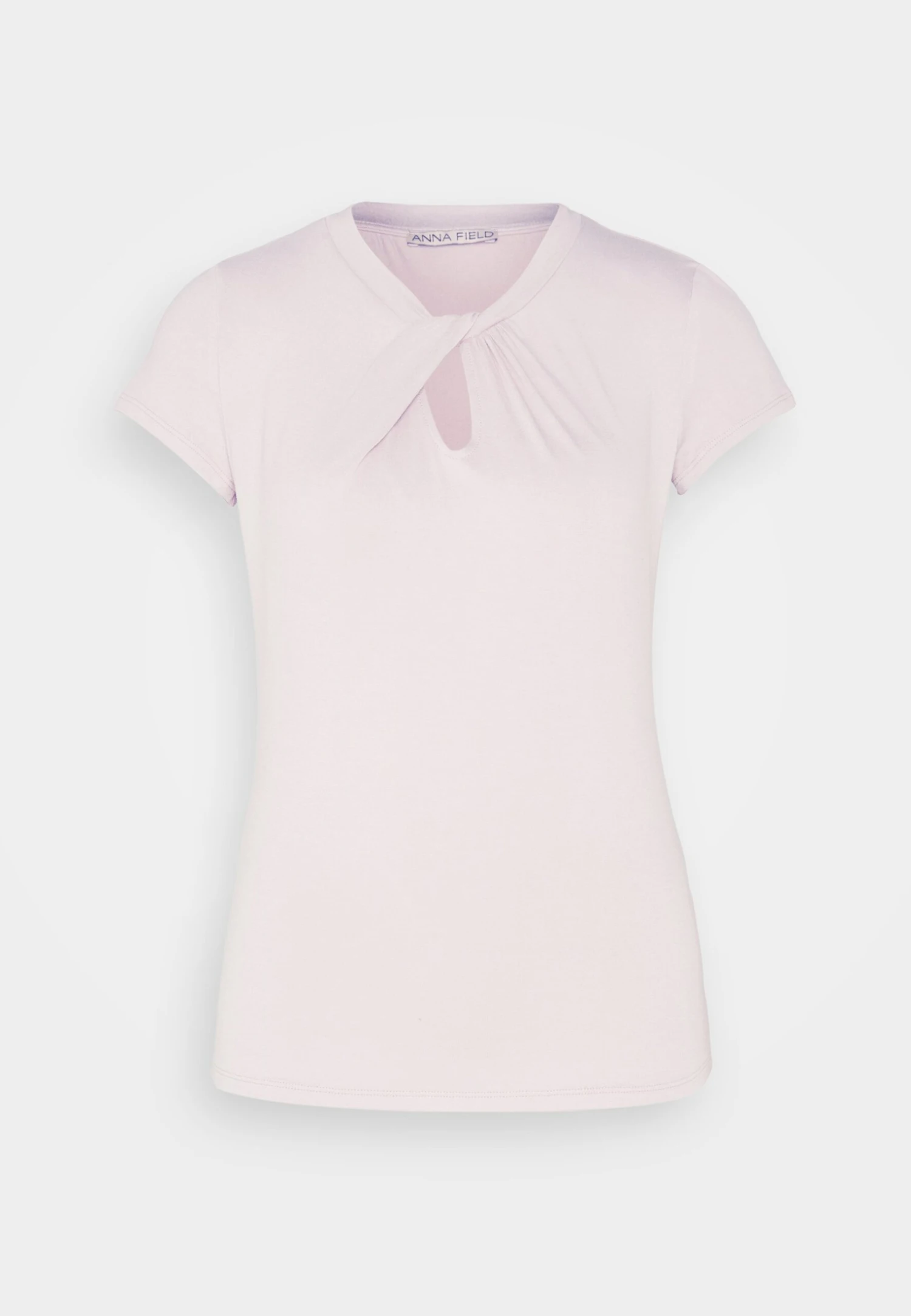 Anna Field T-shirt Z Nadrukiem - Purple - obrazek 5